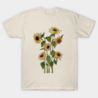 Sunflowers Watercolour T-Shirt